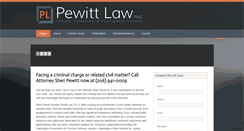 Desktop Screenshot of pewittlaw.com